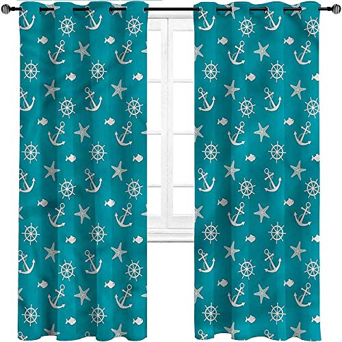 UNOSEKS LANZON Cortinas opacas para ventana, náuticas, motivacionales barco arcoíris, para interiores, tratamientos de ventana, suaves y se cuelga bien UNOSEKS LANZON Cortinas opacas para ventana, náuticas, motivacionales barco arcoíris, para interiores, tratamientos de ventana, suaves y se cuelga bien