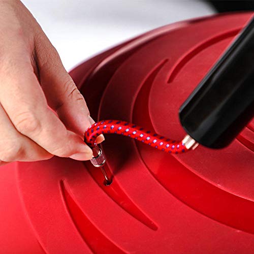 Uooeg 58cm Inflable Yoga Balance Ball Trainer Equipo de Entrenamiento de Fuerza Yoga Endurance Workout Fitness Ball Gym Sport Exercise Fitball-Rojo