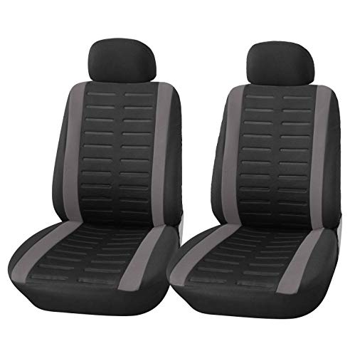 Upgrade4cars Fundas Asientos Delanteros Coche Universales Negro Protector de Asiento Delantero para Conductor y Copiloto Accesorios Interior para Mujer y Hombre Upgrade4cars Fundas Asientos Delanteros Coche Universales Negro Protector de Asiento Delantero para Conductor y Copiloto Accesorios Interior para Mujer y Hombre
