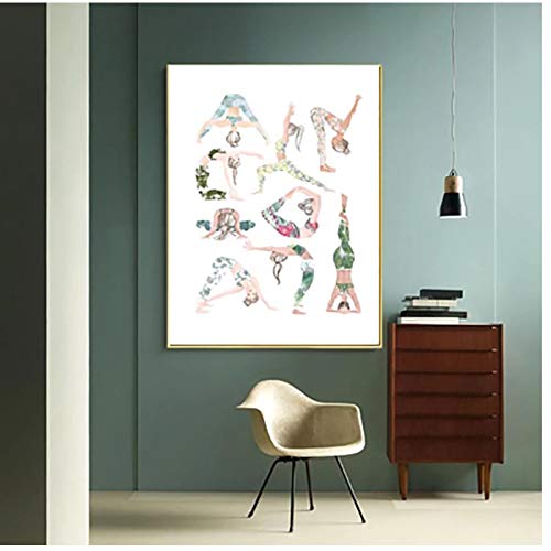 Upperpin Decoración Del Hogar Yoga Asanas Chart Lienzo Pintura Arte De La Pared Impresión Hd Póster Moderno Imagen Modular Para Sala De Estar -50X70Cmx1Pcs -Sin Marco Upperpin Decoración Del Hogar Yoga Asanas Chart Lienzo Pintura Arte De La Pared Impresión Hd Póster Moderno Imagen Modular Para Sala De Estar -50X70Cmx1Pcs -Sin Marco