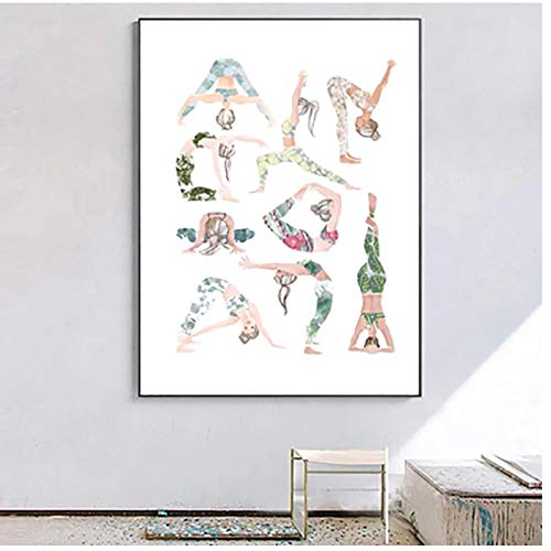 Upperpin Decoración Del Hogar Yoga Asanas Chart Lienzo Pintura Arte De La Pared Impresión Hd Póster Moderno Imagen Modular Para Sala De Estar -50X70Cmx1Pcs -Sin Marco Upperpin Decoración Del Hogar Yoga Asanas Chart Lienzo Pintura Arte De La Pared Impresión Hd Póster Moderno Imagen Modular Para Sala De Estar -50X70Cmx1Pcs -Sin Marco