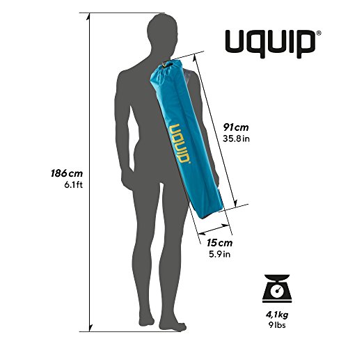 Uquip Variety M - Mesa para Acampada, Aluminio, 89 x 53cm, Altura Regulable