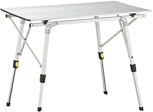 Uquip Variety M - Mesa para Acampada, Aluminio, 89 x 53cm, Altura Regulable