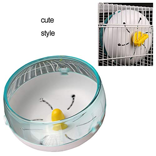 Uranusin 14cm Hámster Bola del Ejercicio De La Rueda del Ejercicio Silencioso Spinner Spinner Ejecución De Juguetes con Ruedas para Jerbos Ratones Guinea Pig Y Otro Animal Pequeño Color Al Azar 1PC