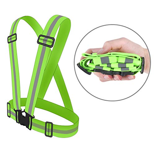 URAQT Chalecos Reflectantes, 2 Packs Chaleco de Seguridad Reflectante, Chaleco Reflectante Alta Visibilidad Elástica Ajustable, para Correr, Andar en Bicicleta, Hacer Deportes en Exterior URAQT Chalecos Reflectantes, 2 Packs Chaleco de Seguridad Reflectante, Chaleco Reflectante Alta Visibilidad Elástica Ajustable, para Correr, Andar en Bicicleta, Hacer Deportes en Exterior