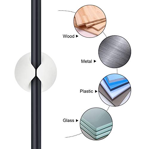 URAQT Clips de Cable, 20 Piezas Organizador de Cable Duraderos, con Autoadhesivo Fuerte para TV PC Laptop Cargador o Ratón Hogar Oficina, Blanco URAQT Clips de Cable, 20 Piezas Organizador de Cable Duraderos, con Autoadhesivo Fuerte para TV PC Laptop Cargador o Ratón Hogar Oficina, Blanco