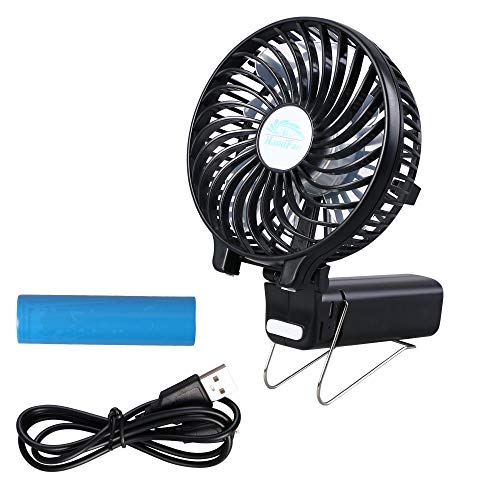 URAQT Mini Ventilador de Mano, Plegable Ventilador Portátil USB, Ventilador Silencioso con Cable de Datos USB y Recargable Pilas, 3 Modos para Hogar, Oficina, Dormitorio y Viajes al Aire Libre-Negro URAQT Mini Ventilador de Mano, Plegable Ventilador Portátil USB, Ventilador Silencioso con Cable de Datos USB y Recargable Pilas, 3 Modos para Hogar, Oficina, Dormitorio y Viajes al Aire Libre-Negro