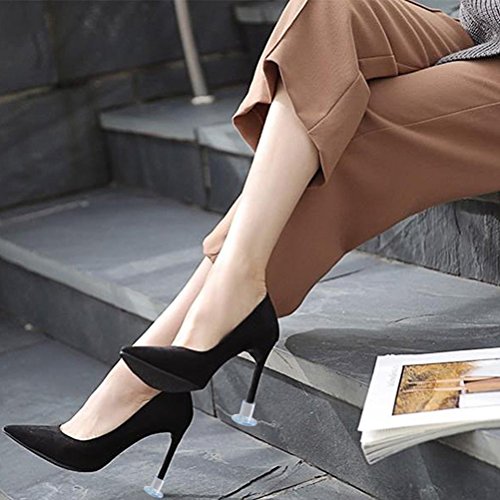 URAQT Protector de Tacón Alto, Tacos para Tacones 6 pares, Protectores Zapatos de Mujer para Razas, Bodas, Ocasiones formales - Transparente URAQT Protector de Tacón Alto, Tacos para Tacones 6 pares, Protectores Zapatos de Mujer para Razas, Bodas, Ocasiones formales - Transparente
