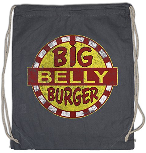 Urban Backwoods Big Belly Burger Bolsa de Cuerdas con Cordón Gimnasio Fast Food Restaurant Chain Comics Comic