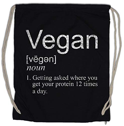Urban Backwoods Vegan Proteines Bolsa de Cuerdas con Cordón Gimnasio Urban Backwoods Vegan Proteines Bolsa de Cuerdas con Cordón Gimnasio
