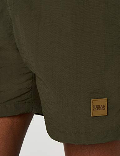 Urban Classics Block Swim Shorts Bañador de natación, Verde Olive), Large para Hombre Urban Classics Block Swim Shorts Bañador de natación, Verde Olive), Large para Hombre