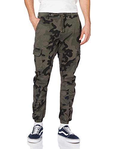 Urban Classics Cargo Jogging Pants Pantaln, Grey Camo, 32W para Hombre