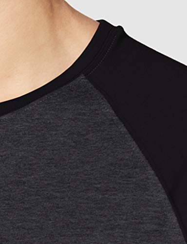 Urban Classics Contrast 3/4 Sleeve Raglan tee Camiseta, Mehrfarbig (Cha/Blk 00314), M para Hombre Urban Classics Contrast 3/4 Sleeve Raglan tee Camiseta, Mehrfarbig (Cha/Blk 00314), M para Hombre
