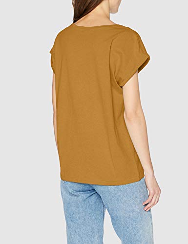 Urban Classics Ladies Extended Shoulder tee Camiseta, Marrón (Nut 01453), M para Mujer