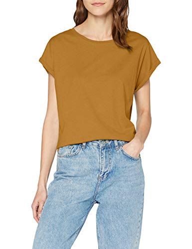 Urban Classics Ladies Extended Shoulder tee Camiseta, Marrón (Nut 01453), M para Mujer