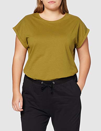 Urban Classics Ladies Extended Shoulder tee Camiseta, Marrón (Nut 01453), M para Mujer