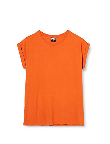 Urban Classics Ladies Extended Shoulder tee Camiseta, Naranja (Rust Orange 1150), L para Mujer