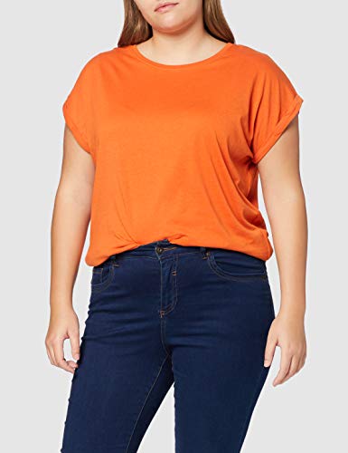 Urban Classics Ladies Extended Shoulder tee Camiseta, Naranja (Rust Orange 1150), L para Mujer