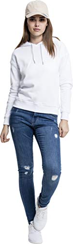 Urban Classics Ladies Hoody Sudadera con Capucha, Blanco, L para Mujer