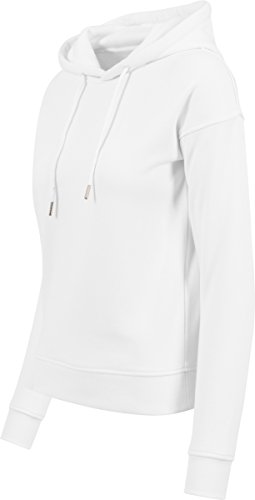 Urban Classics Ladies Hoody Sudadera con Capucha, Blanco, L para Mujer