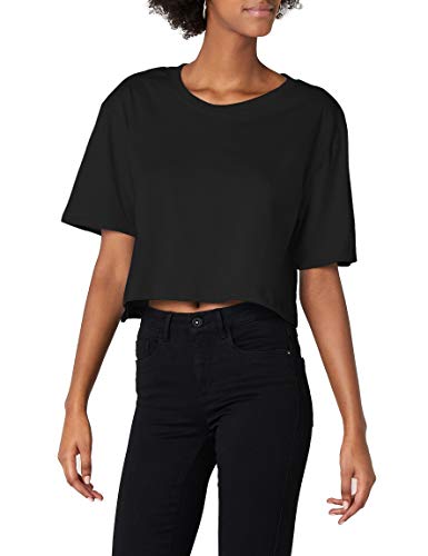 Urban Classics Ladies Short Oversized tee Camiseta, Negro, S para Mujer Urban Classics Ladies Short Oversized tee Camiseta, Negro, S para Mujer