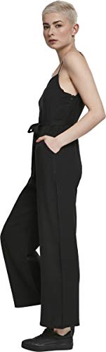Urban Classics Ladies Spaghetti Jumpsuit Mono, Negro (Black 00007), XXXX-Large para Mujer Urban Classics Ladies Spaghetti Jumpsuit Mono, Negro (Black 00007), XXXX-Large para Mujer