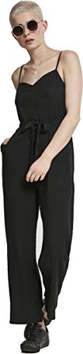 Urban Classics Ladies Spaghetti Jumpsuit Mono, Negro (Black 00007), XXXX-Large para Mujer