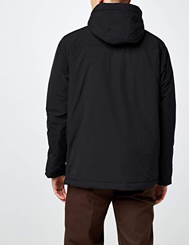 Urban Classics Padded Pull Over Jacket Chaqueta, Negro (Black 7), Large para Hombre