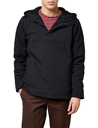 Urban Classics Padded Pull Over Jacket Chaqueta, Negro (Black 7), Large para Hombre Urban Classics Padded Pull Over Jacket Chaqueta, Negro (Black 7), Large para Hombre