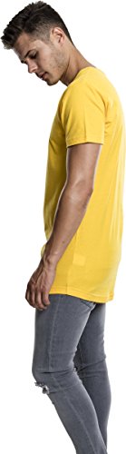 Urban Classics Shaped Long tee Manga Corta con Talle Largo, Camiseta Lisa, Básica Fácilmente Combinable, Versátil y Cómoda, chrome yellow, XXL para Hombre Urban Classics Shaped Long tee Manga Corta con Talle Largo, Camiseta Lisa, Básica Fácilmente Combinable, Versátil y Cómoda, chrome yellow, XXL para Hombre