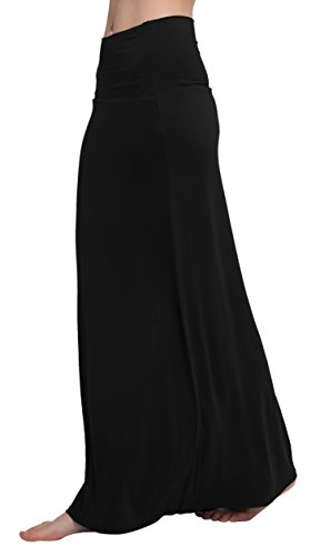 Urban GoCo Mujeres Falda Larga para Yoga Danza Casual Alta Cintura Bodycon Elástico Falda Maxi Negro XL Urban GoCo Mujeres Falda Larga para Yoga Danza Casual Alta Cintura Bodycon Elástico Falda Maxi Negro XL