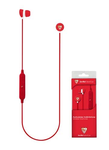 URGEMOVIL Auriculares Stereo Bluetooth Deportivos Universal Licencia Fútbol Sevilla C.F.