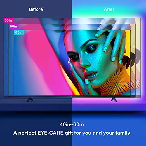 USB Tiras LED TV 3M,WOANWAY RGB Luces LED para TV con 16 Millones Colores,Bluetooth LED Tiras con Música Modo/Control de Voz y App/44 Teclas Control Remoto,LED Television para 40-60in HDTV/PC USB Tiras LED TV 3M,WOANWAY RGB Luces LED para TV con 16 Millones Colores,Bluetooth LED Tiras con Música Modo/Control de Voz y App/44 Teclas Control Remoto,LED Television para 40-60in HDTV/PC