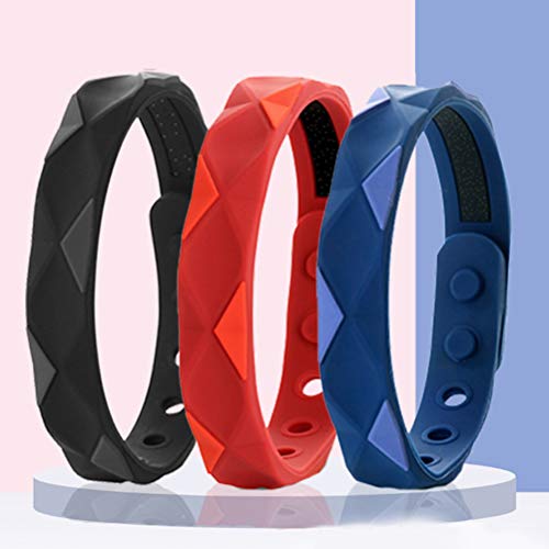 Usmato Pulsera de Silicona, Pulsera antiestática Ajustable de Moda, Pulsera Deportiva con eliminación de estática Corporal de Silicona