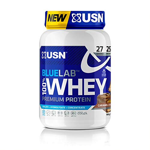 USN Blau Labor 100% Prima Chocolate Caramelo Suero Proteína Polvo 910 g