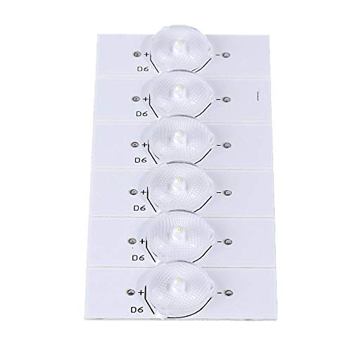 Útil Las Perlas de la lámpara SMD de 20pcs 3V con folletos de Lente óptica y Alambre de 2 m para la reparación de TV LED de 32-65 Pulgadas Durable