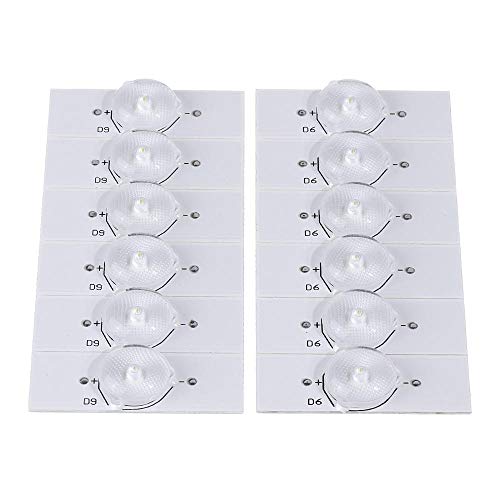 Útil Las Perlas de la lámpara SMD de 20pcs 3V con folletos de Lente óptica y Alambre de 2 m para la reparación de TV LED de 32-65 Pulgadas Durable