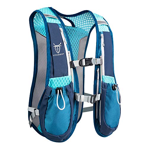 UTOBEST Mochila Hidratacion Trail Running 5L Ligera Chaleco Hidratacion Running Hombre Mujer para Correr Ciclismo