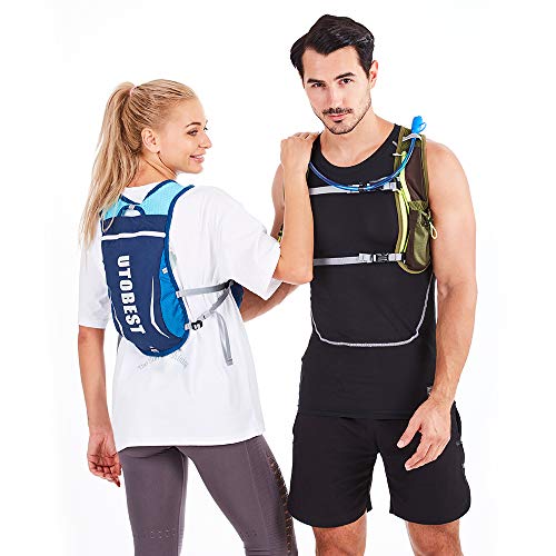 UTOBEST Mochila Hidratacion Trail Running 5L Ligera Chaleco Hidratacion Running Hombre Mujer para Correr Ciclismo