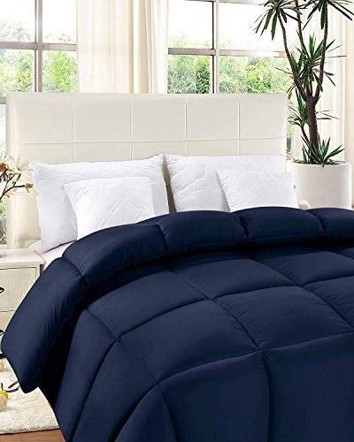 Utopia Bedding Edredón de Fibra 220x240 cm, Fibra Hueca siliconada, 1950 gramo (Azul Marino, Cama 135/150-220 x 240 cm) Utopia Bedding Edredón de Fibra 220x240 cm, Fibra Hueca siliconada, 1950 gramo (Azul Marino, Cama 135/150-220 x 240 cm)