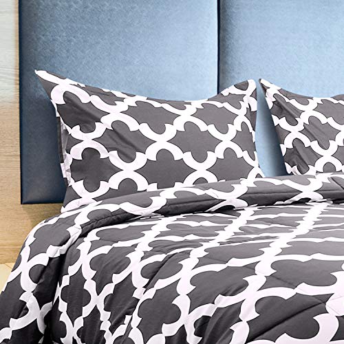 Utopia Bedding Juego de Edredón - Microfibra - Edredón Ligero con Fundas de Almohada - Primavera-Verano 200gr/m² (Cama 135/150, 230x220cm, Gris) Utopia Bedding Juego de Edredón - Microfibra - Edredón Ligero con Fundas de Almohada - Primavera-Verano 200gr/m² (Cama 135/150, 230x220cm, Gris)