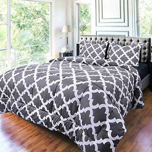 Utopia Bedding Juego de Edredón - Microfibra - Edredón Ligero con Fundas de Almohada - Primavera-Verano 200gr/m² (Cama 135/150, 230x220cm, Gris) Utopia Bedding Juego de Edredón - Microfibra - Edredón Ligero con Fundas de Almohada - Primavera-Verano 200gr/m² (Cama 135/150, 230x220cm, Gris)