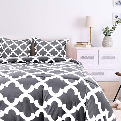 Utopia Bedding Juego de Edredón - Microfibra - Edredón Ligero con Fundas de Almohada - Primavera-Verano 200gr/m² (Cama 135/150, 230x220cm, Gris) Utopia Bedding Juego de Edredón - Microfibra - Edredón Ligero con Fundas de Almohada - Primavera-Verano 200gr/m² (Cama 135/150, 230x220cm, Gris)