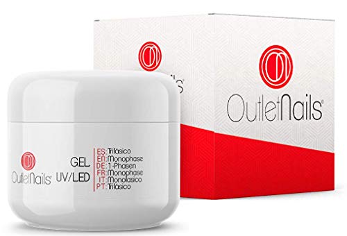 UV Gel Trifasico 3en1 50ml + Primer 15ml sin acido | Para uñas de gel de Outlet Nails