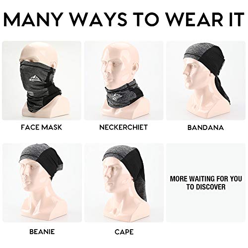 UV STYLISH Braga Cuello Moto Pasamontañas Mascarilla - Calentador Gorro Multifunción De Pañuelos Cabeza Deporte Bandana Bufanda Máscara Facial Deportiva Hombres Ciclismo Correr Aire Libre