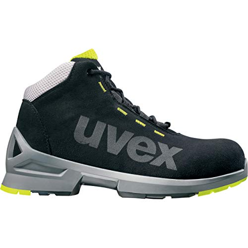 Uvex 1 Bota de Seguridad S2 SRC - Zapato Profesional de Trabajo - Punta Antiaplastamiento de Composite - Negro