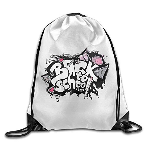 uykjuykj Bolsos De Gimnasio,Mochilas,Unisex Hip Hop Back To School Basics Classic Drawstring Gym Sack Bag Backpack For Hiking Swimming Yoga Lightweight Unique 17x14 IN uykjuykj Bolsos De Gimnasio,Mochilas,Unisex Hip Hop Back To School Basics Classic Drawstring Gym Sack Bag Backpack For Hiking Swimming Yoga Lightweight Unique 17x14 IN