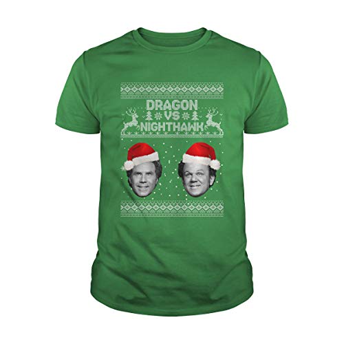 Uzubunki Dragon Vs Nighthawk Navidad Brennan Huff Dale Doback feo Navidad camiseta Uzubunki Dragon Vs Nighthawk Navidad Brennan Huff Dale Doback feo Navidad camiseta