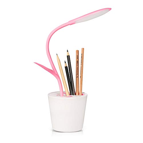 VADIV Lámpara de Escritorio LED Infantil Lámpara de Mesa USB de Carga Brillo de 3 Niveles Control Táctil Recargable Flexo Lectura Protección para Los Ojos Niños - Rosa VADIV Lámpara de Escritorio LED Infantil Lámpara de Mesa USB de Carga Brillo de 3 Niveles Control Táctil Recargable Flexo Lectura Protección para Los Ojos Niños - Rosa