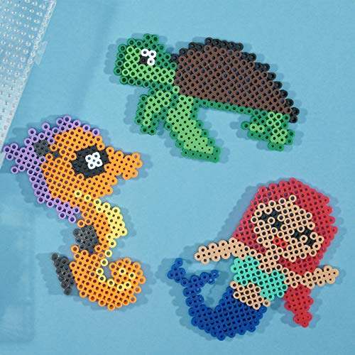Vaessen Creative Aqua Perlas Fusibles, Set de 1100 Piezas DIY para Niños, Creación de Joyas, Decoraciones Hechas en Casa y Otras Ideas de Manualidades, 5mm Vaessen Creative Aqua Perlas Fusibles, Set de 1100 Piezas DIY para Niños, Creación de Joyas, Decoraciones Hechas en Casa y Otras Ideas de Manualidades, 5mm